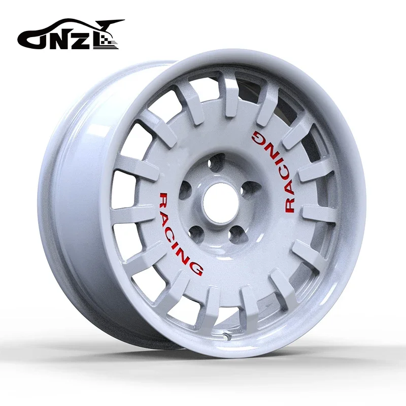 Zhenlun Two Colors Coating White Rims Aluminium Alloy Forged Wheels for 5*130 R17 Inch 5*114.3 For Racing Car