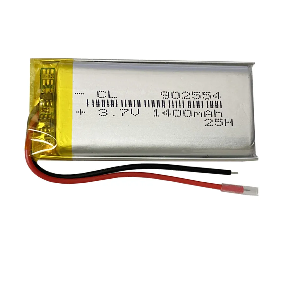 1-10PCS 102550 902554 3.7V 1400mAh Li-Polymer Rechargeable Battery For GPS Camera PSP Game Console Power Bank Bluetooth Speaker
