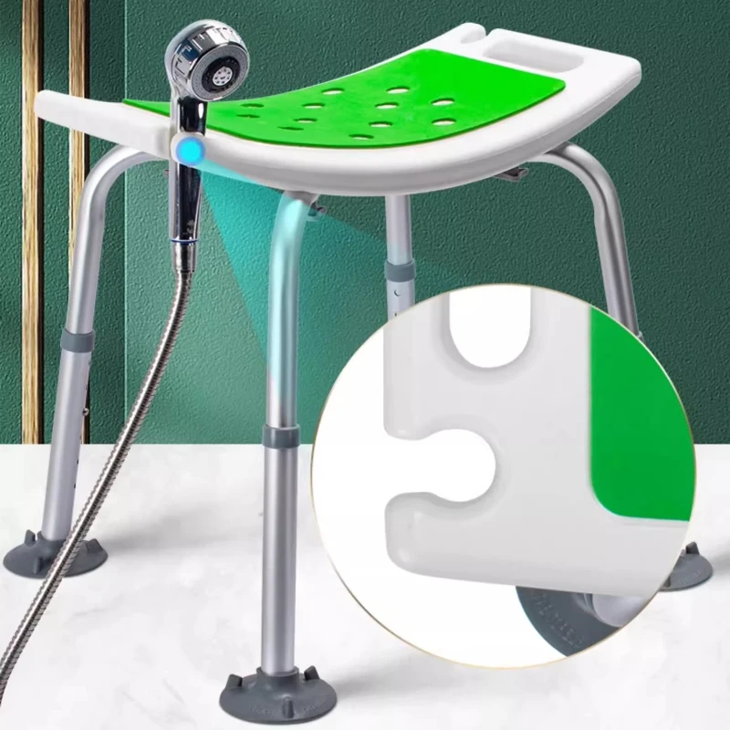 Foldable Shower Stool Bench, Anti-Slip Bath Seat, Pregnancy Safe Bathroom Chair