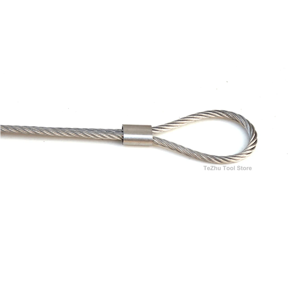 M1-M8 Steel Wire Rope Ferrules Crimping Sleeve,304 Stainless Steel,Copper Ellipse Wire Rope Ferrules Protective Sleeve