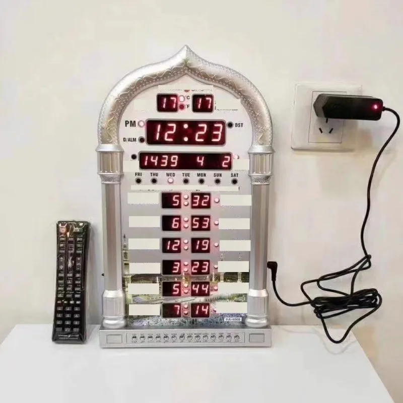 

Умный цифровой будильник с вечным календарем и Bluetooth-динамиком — автоматическая дата/время, большой светодиодный дисплей