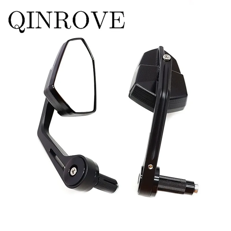 Motorcycle Handlebar End Mirror Aluminum Alloy Side Mirror Universal for Kawasaki Ninja Suzuki GSR600 Voge CU525 300DS 525R