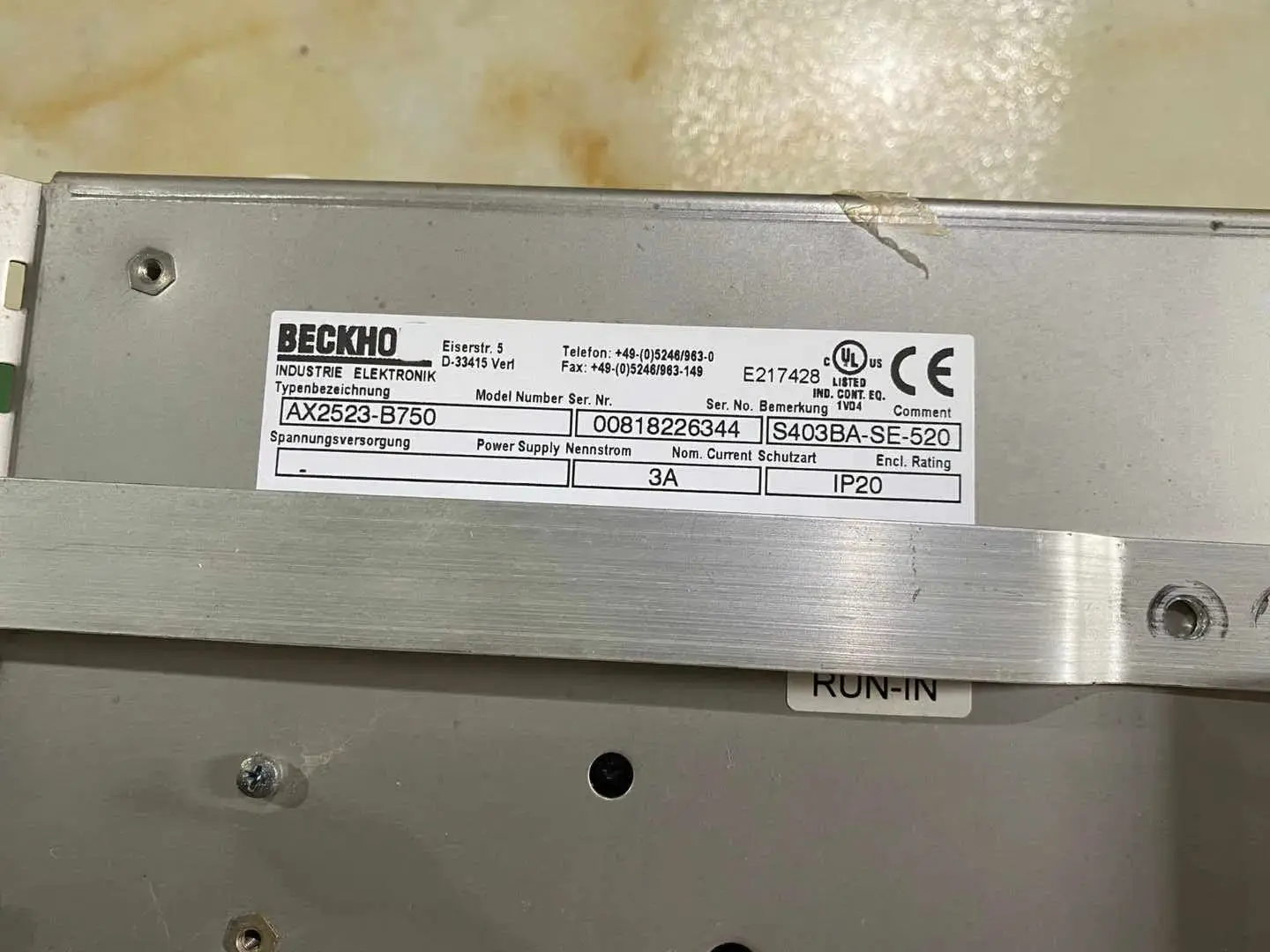 AX2513-B750 S403AM-SE-520, AX2523-B750 S403BA-SE-520 Servo Drive for Beckhoff