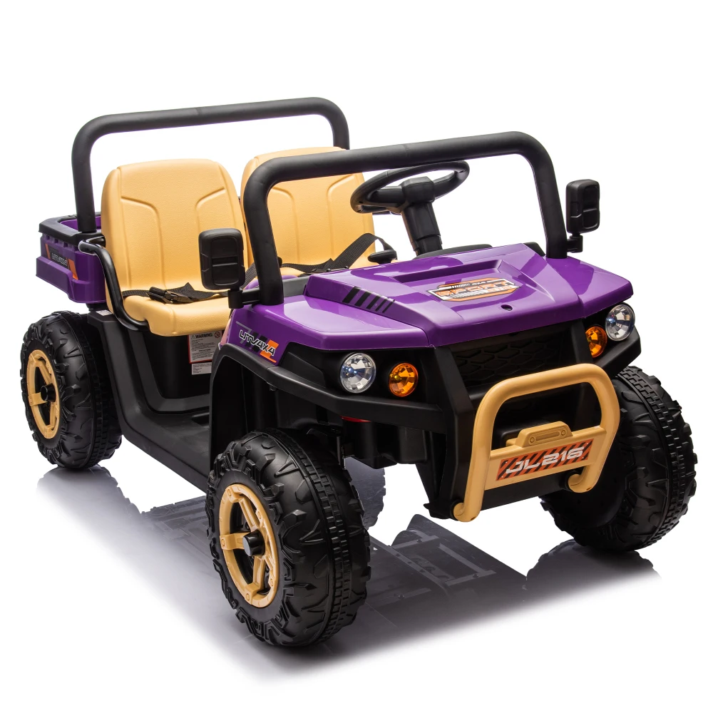 24V Kids Ride on UTV, Parent Remote Control, Two Seat, for Kids Ages 3-8. Kids Cars Electric in Ride on  Electric Car for Kids