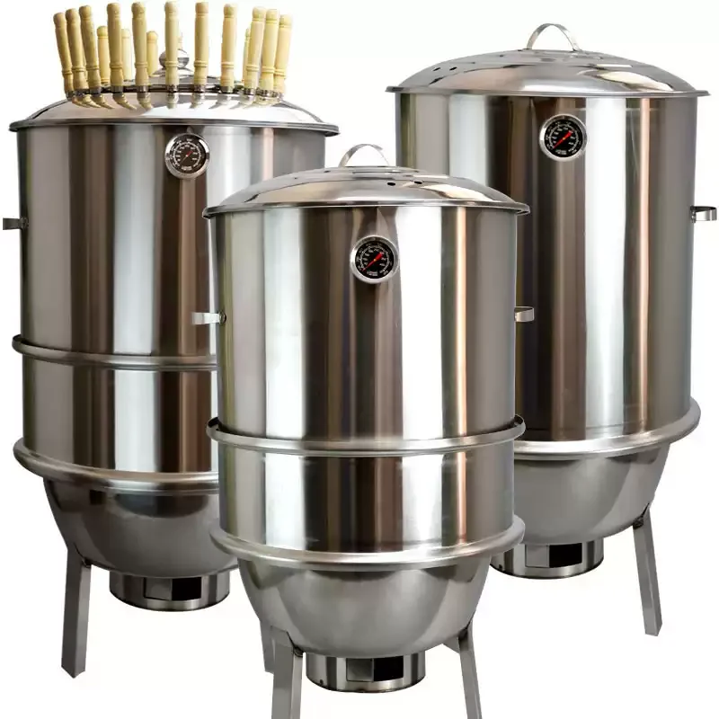 Stainless Steel Hanging Smoke-Free Barbecue Oven Commercial Roaster For Skewers, Chicken, Duck, Goose & Lamb Leg Vertical Hangin