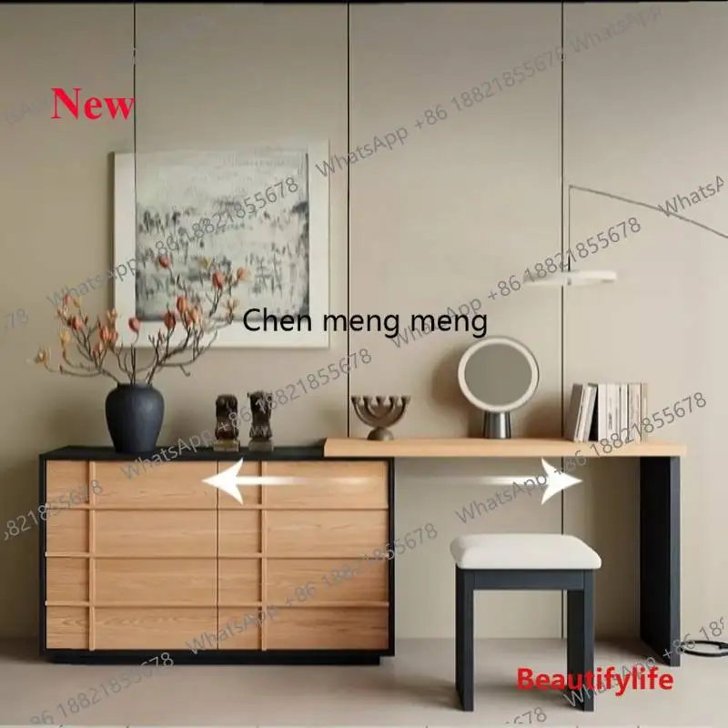 

Коричневый деревянный винтажный туалетный столик a17 с зеркалом и местом для хранения, компактный, для макияжа, мебель для дома