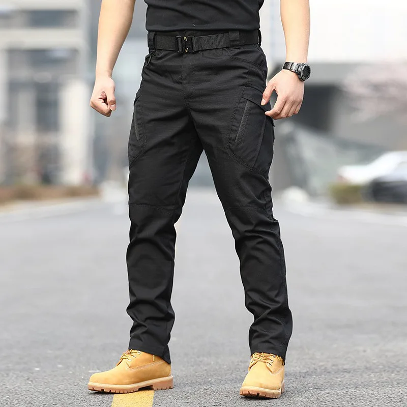 DulCargo-Pantalon militaire pour hommes, Skip FJArmy, poches multiples, travail, randonnée, décontracté, grande taille 6XL