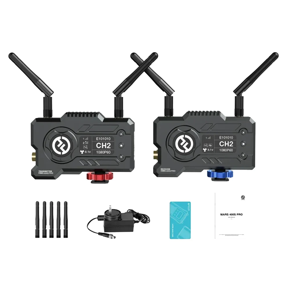 

Hollyland Mars 400S Pro Wireless Video Transmission SDI HDMI 0.1s Latency 400ft Range for Live Streaming Advertising Shooting