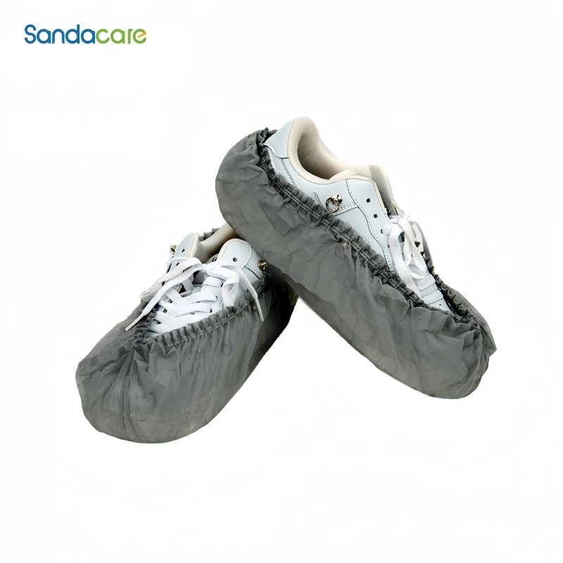 Disposable Thickened Non-woven Shoe Covers 200PCS, Non-slip Dustproof Waterproof Foot Cover for Home Adult Kid Student