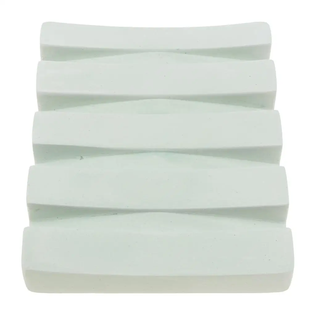 حامل قضيب الدياتوميت ، وسادة صابون ماصة للماء ، مستطيلي أخضر ، 2x