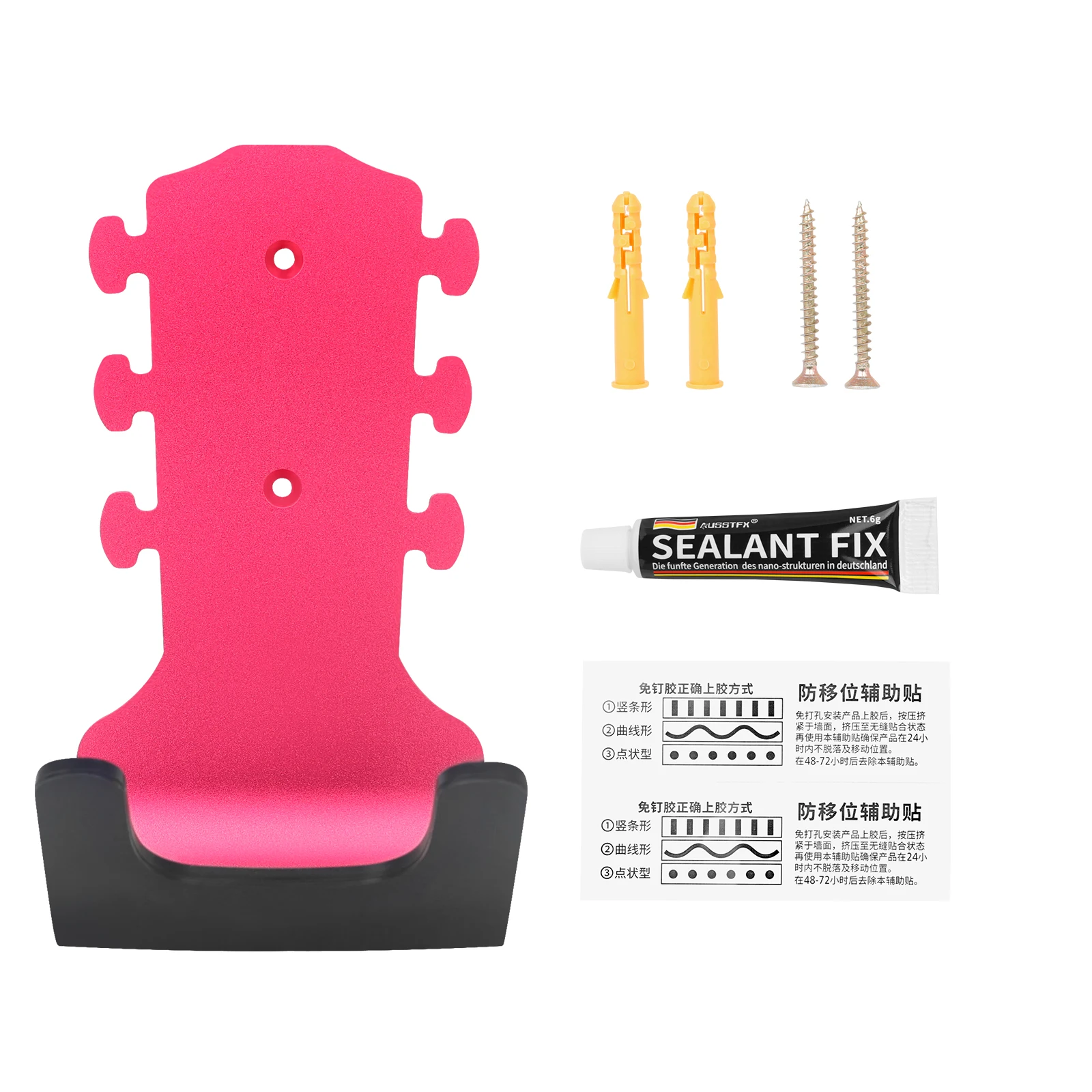 حامل الغيتار جدار جبل حامل هوك الغيتار/القيثارة العالمي المعادن عدم الانزلاق شماعات هوك سلسلة أداة ملحق عالي الجودة