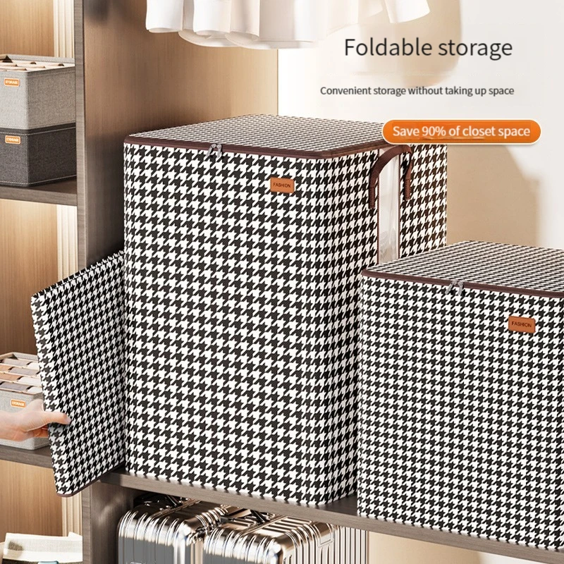 لحاف صندوق تخزين الغبار المنظمون غير المنسوجة خزانة الفضاء إنقاذ حقيبة المنزل تتحرك الفراش صندوق السفر تخزين منظمة #2