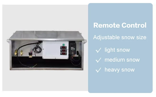 500kg/24h Commercial Artificial Snow Falling Machine Equipment for Indoor Scenery Projects view 5