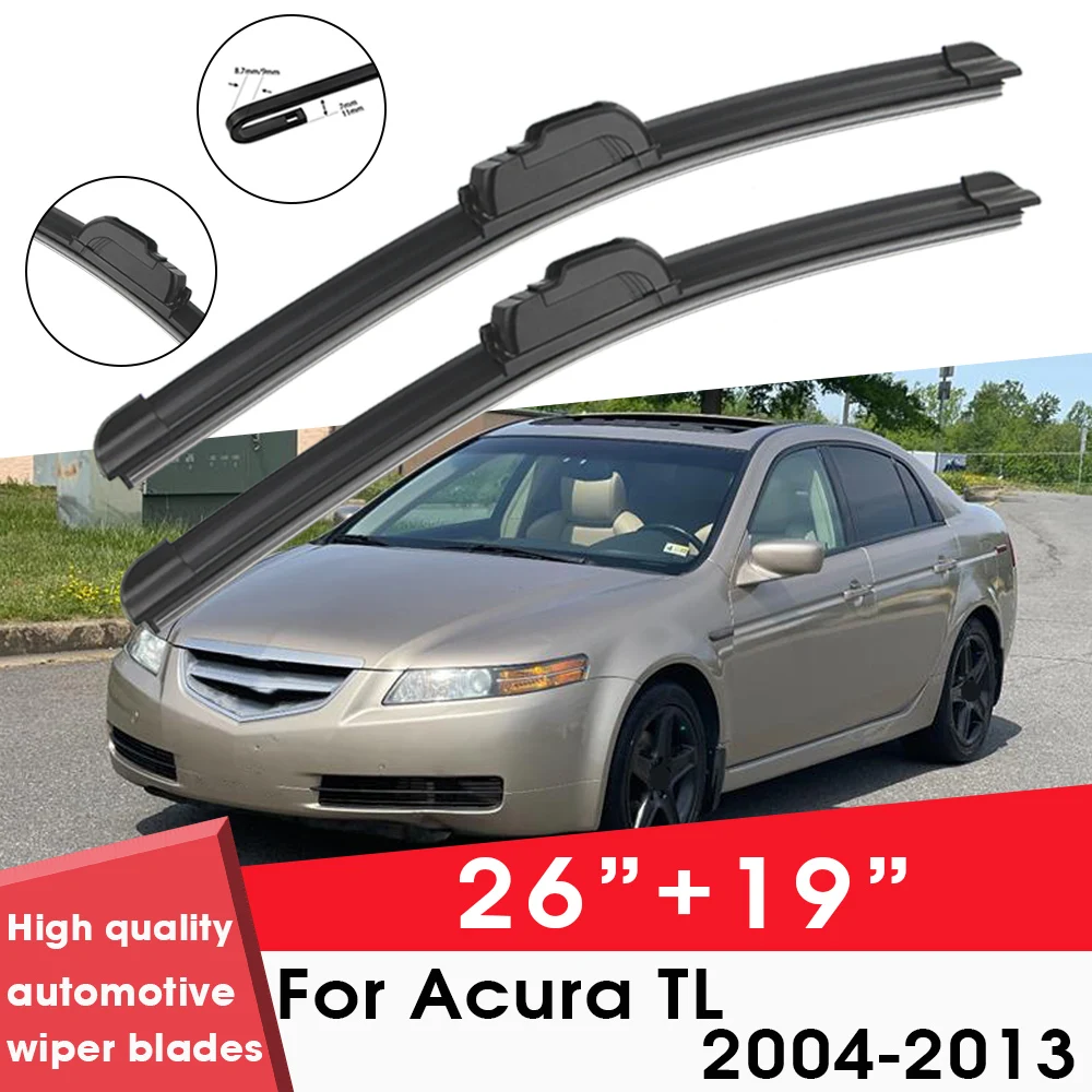 

Car Wiper Blade Blades For Acura TL 2004-2013 26"+19" Windshield Windscreen Clean Rubber Silicon Cars Wipers Accessories