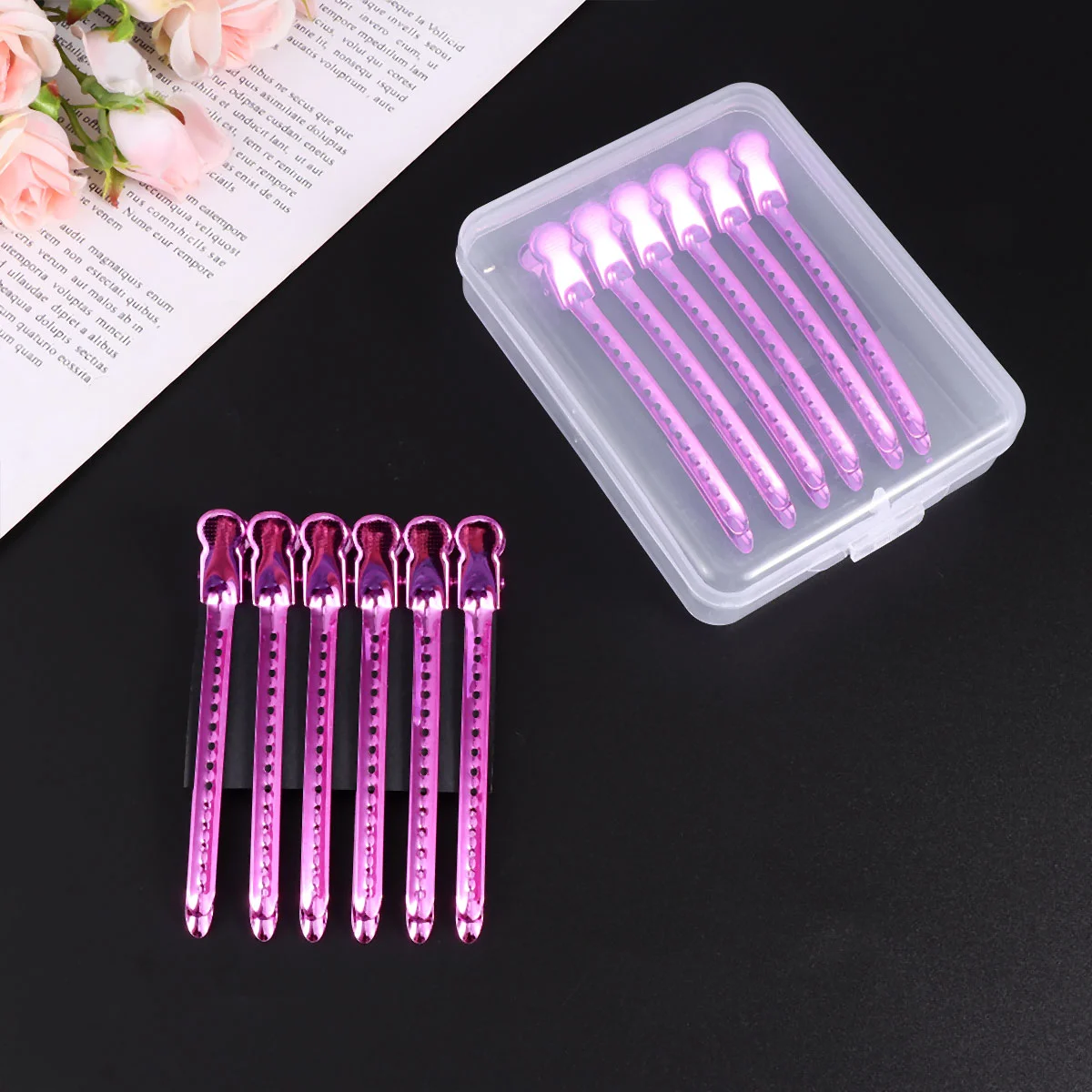 

12 Pcs Barrettes Wow Hair Products Salon Face Shavers for Women Hairpin Fixing Clips Hairdressing Clamps