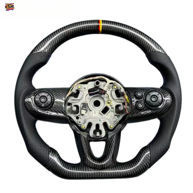 Applicable for BMW Mini F54 F55 F56 F57 F60 JCW Clubman Countryman Custom Genuine Carbon Fiber Steering Wheel