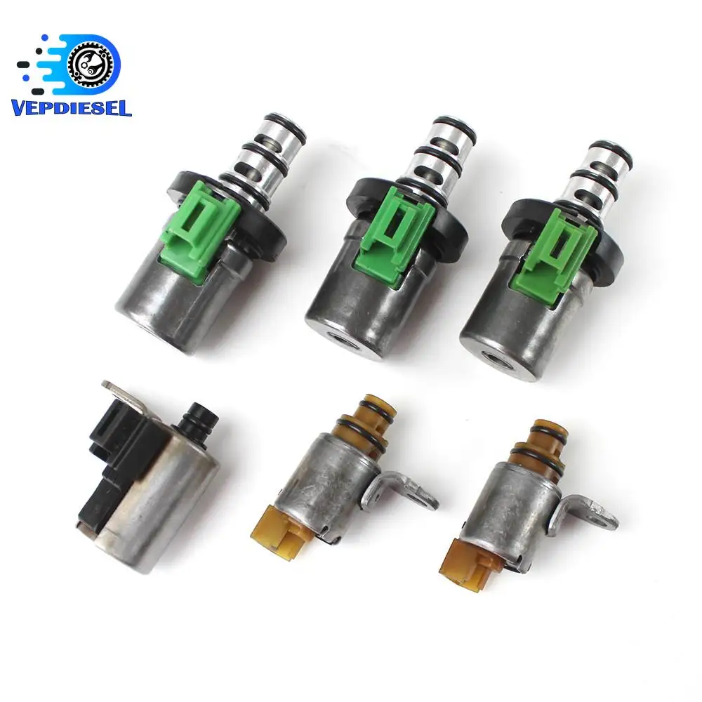 

6pcs Transmission Solenoid Kit Shift EPC PWM 4F27E 48420K-R FN4A-EL For Mazda 2 3 5 6 CX-7 MPV Ford Fiesta Focus Solenoid Valve