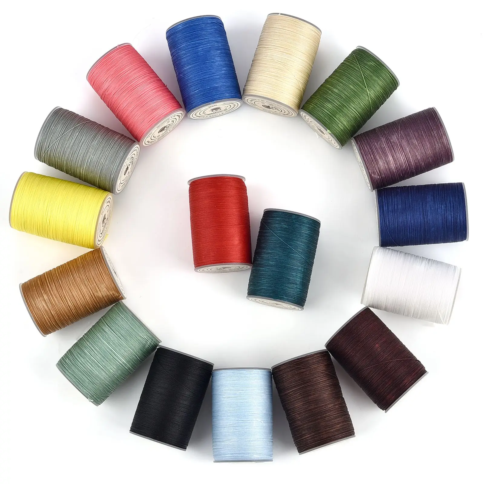 22 Colors Leather Waxed Thread Cord For DIY Handicraft Tool Hand Stitching Thread 160 Meters Flat Waxed Sewing Line