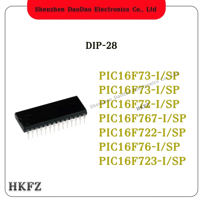 PIC16F72-I/SP PIC16F73-I/SP PIC16F76-I/SP PIC16F722-I/SP PIC16F722A-I/SP PIC16F723-I/SP PIC16F767-I/SP DIP-28 chip IC