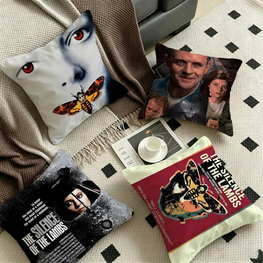 The Silence of The Lambs Movie Hannibal Pillow Cover for Bedroom Room and Living Room Sofa Decorative Cushion Cover