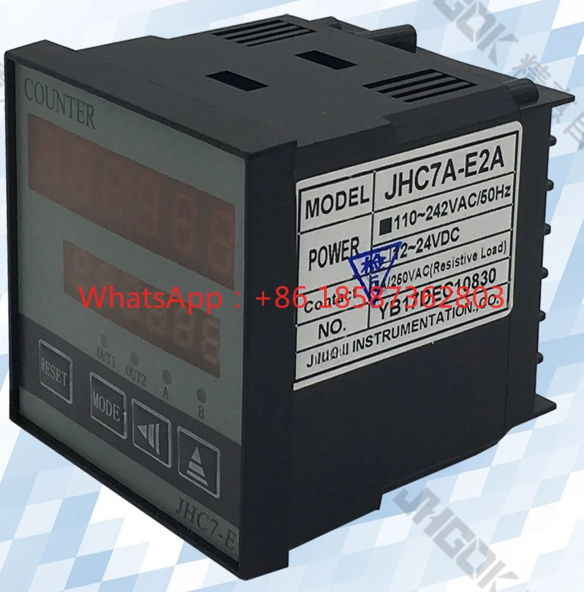 JHC7A-E2A intelligent LED reversible dual setting preset counter switch meter