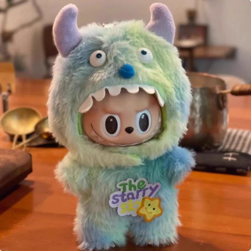 

For Labubu Clothing 17cm Plush Doll Cosplay Prop Cute Gradient Monster Clothing DIY Replaceable Set Birthday Gift Toy