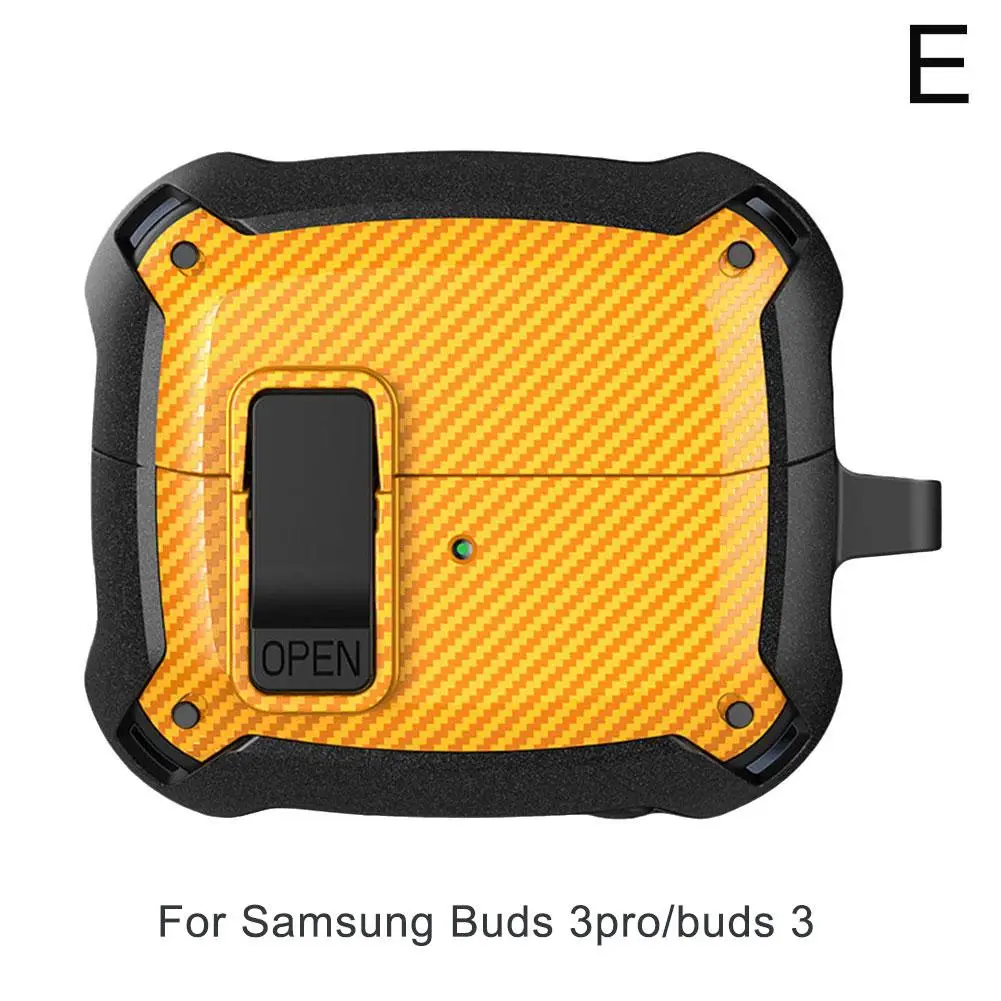 For Buds 3 Pro Shockproof Carbon Texture With Hook Protective Fiber J2x1