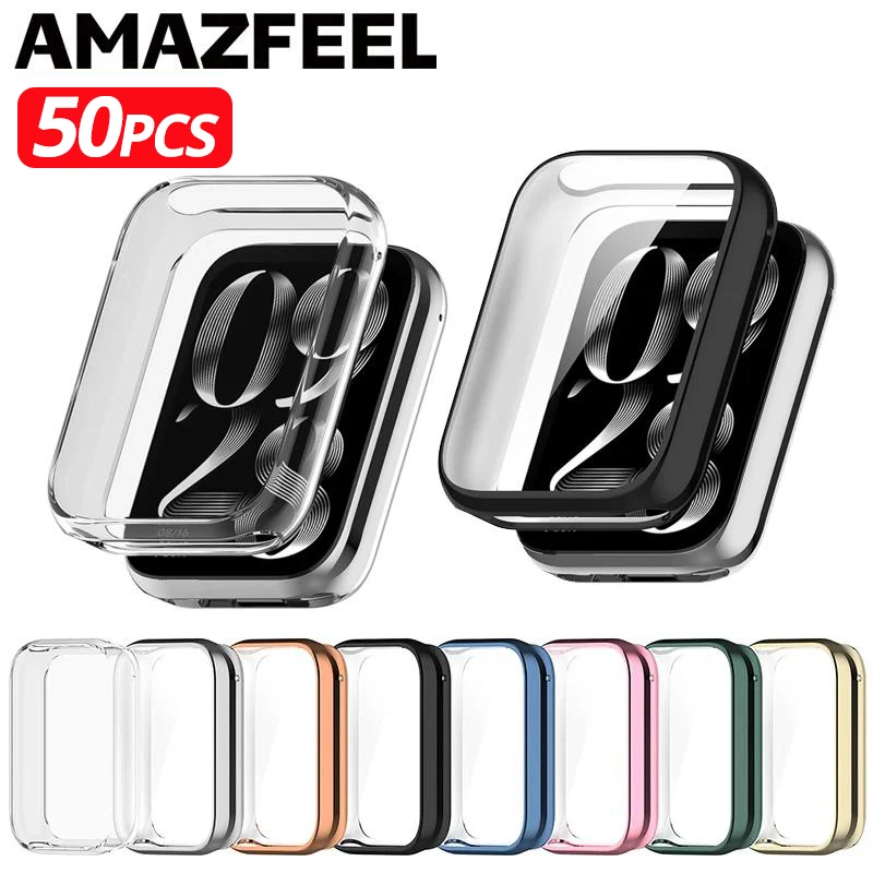 

50 pcs Case MiBand 8 Pro Smart Band Screen Protector Film for Xiaomi Mi Band 8 pro Protective TPU Full Cover Bumper Accessories