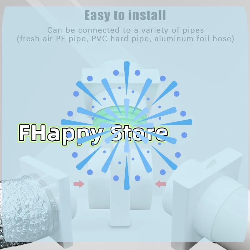 [MA]PVC And PE Pipes Reusable Sponge Net User Friendly Washable Duct Air Filter For Supporting Efficient Ventilation 110MM 160MM