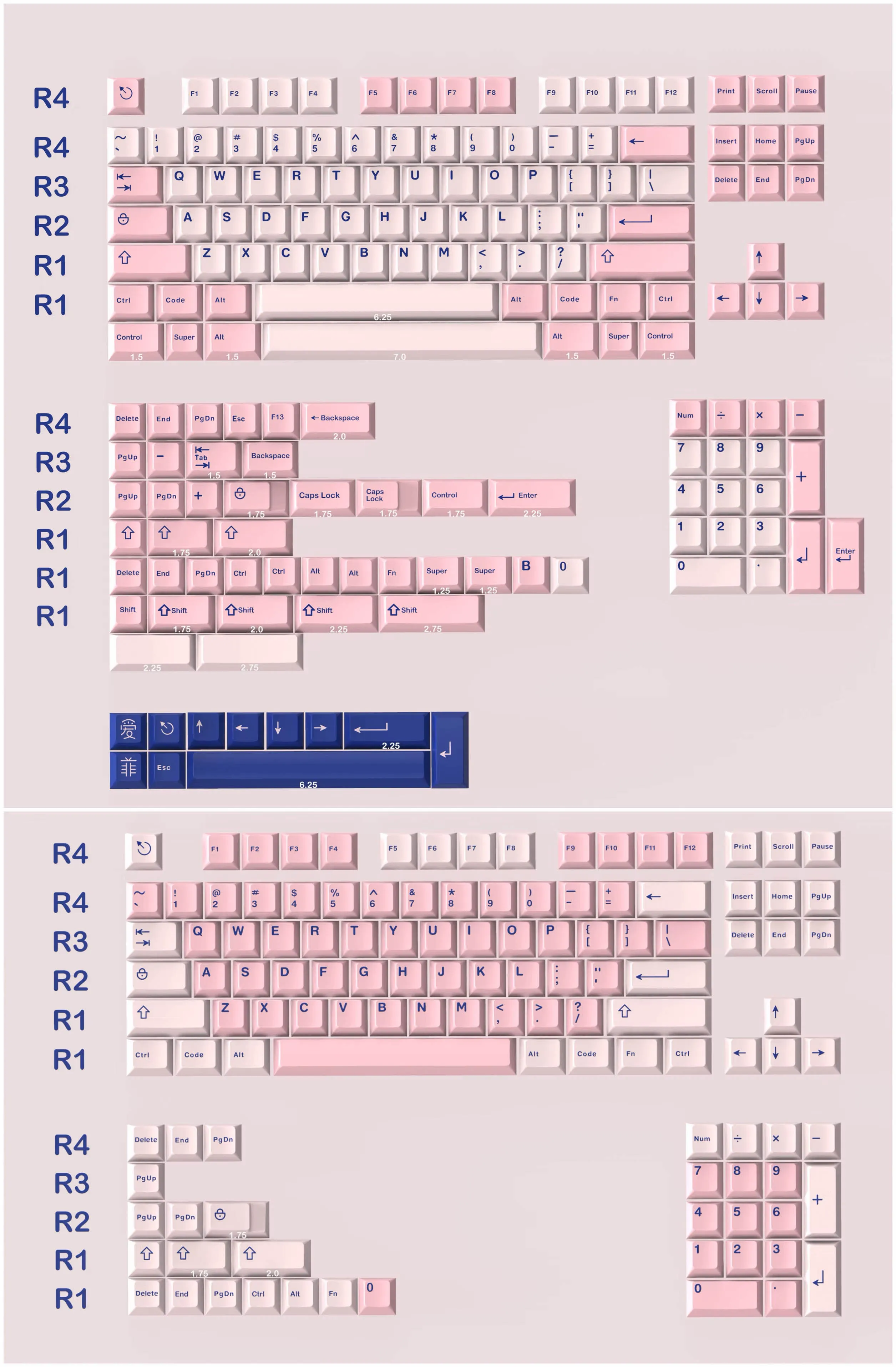 Imagem -06 - Teclado Gmky Keycaps Perfil Cereja Tiro Duplo Abs Pbt Apto para Teclado Mecânico Interruptor mx