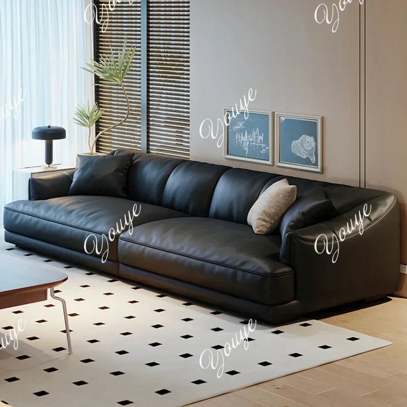 SsL-J Modern Minimalistic Sofa Leather Lounge Living Room Italian Nordic Couch Sofas Corner Mini Divani Da Soggiorno Furniture