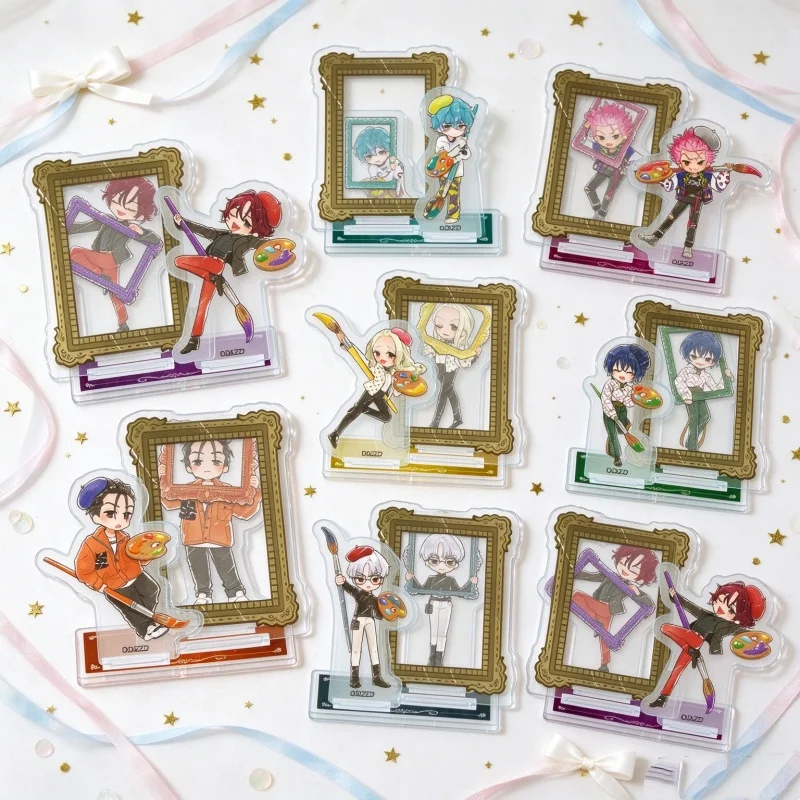 Desk Decor Anime Charisma: Superhuman Sharehouse Story 10CM Acrylic Stand Figure Keychain Fumiya Ito/Rikai Kusanagi Multi-plug