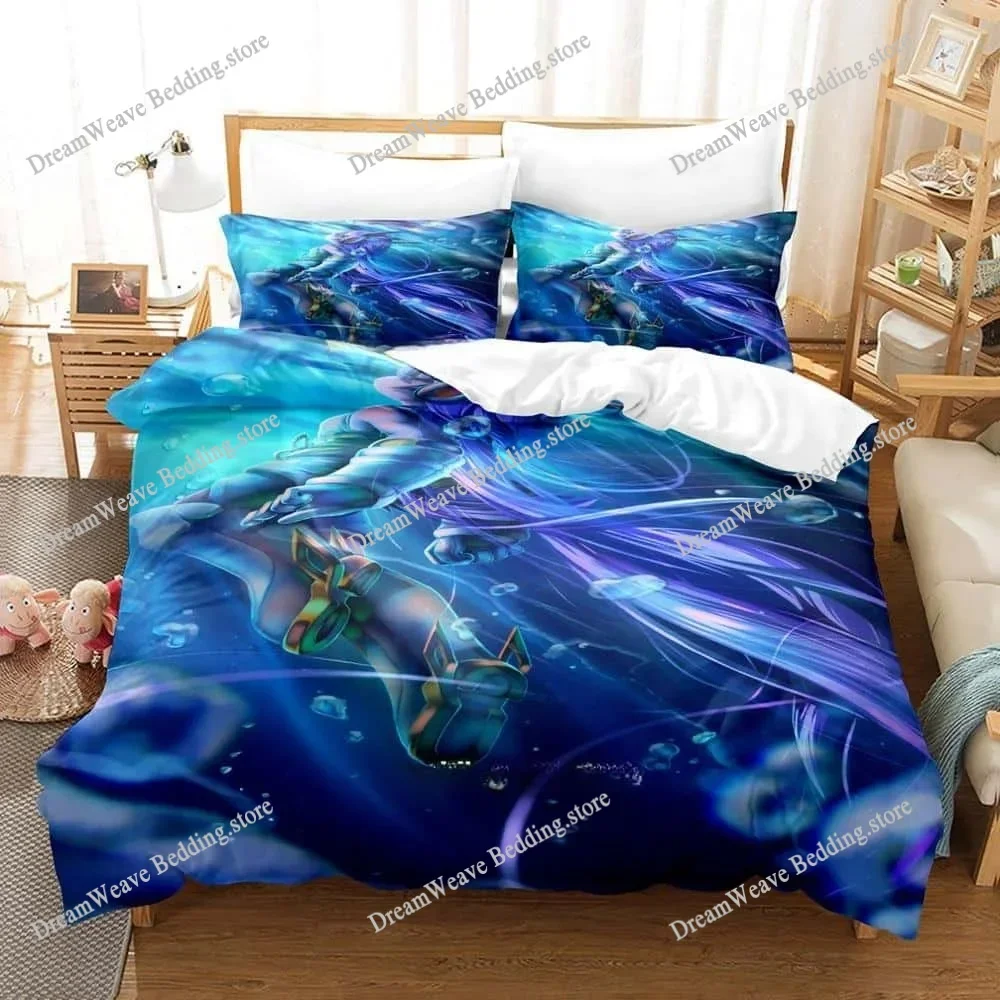 

New Game Freedom Planet Bedding Set Duvet Cover Comforter Bed Set Quilt Cover Pillowcase King Queen Twin Size Boys Girls Adult96