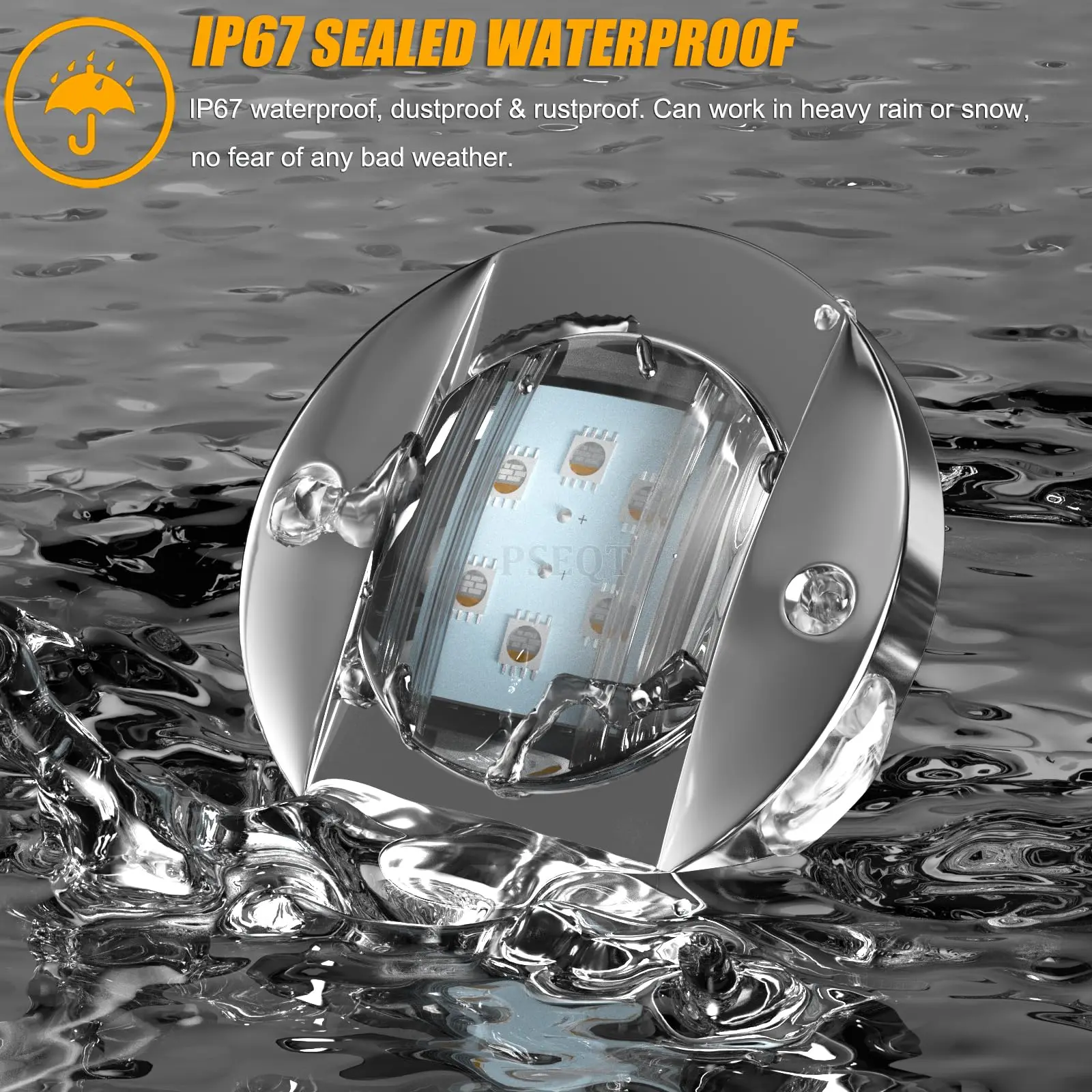 ضوء الملاحة انخفاض استهلاك الطاقة مقاوم للماء ضوء بحري البحرية ضوء لافت للانتباه الغبار جولة Rgbw قارب مصباح للمراكب الشراعية