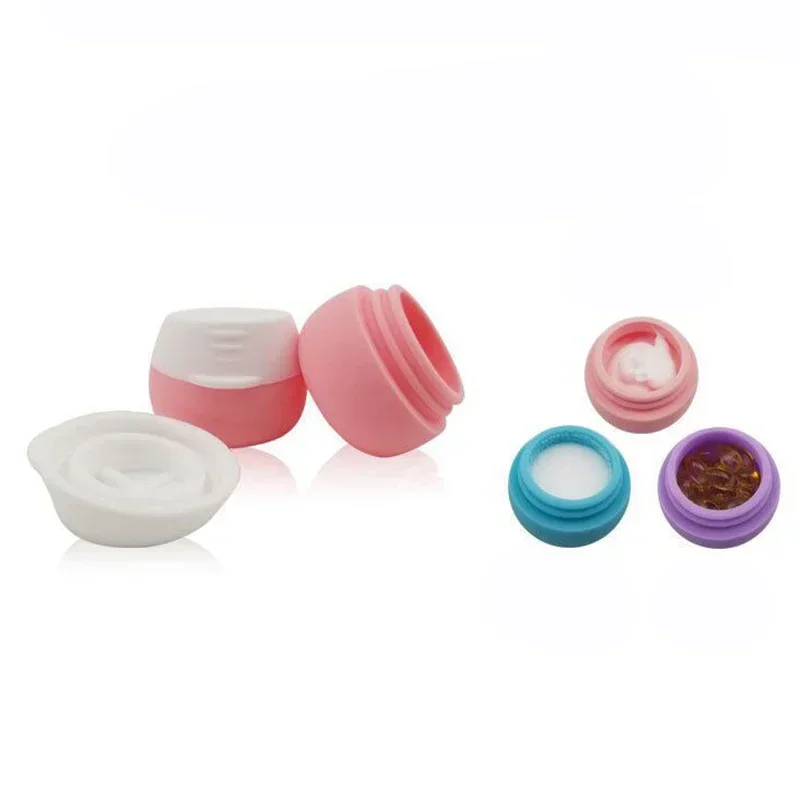 20ML Silicone Travel Bottle Portable Lotion Cream Box Bottle Pill Macaron Cosmetic Foundation Cream Storage Box