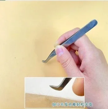 Pinzette antistatiche colorate per estensione ciglia sopracciglio set in acciaio inossidabile pinzette di precisione di bellezza kit di trucco strumenti di riparazione