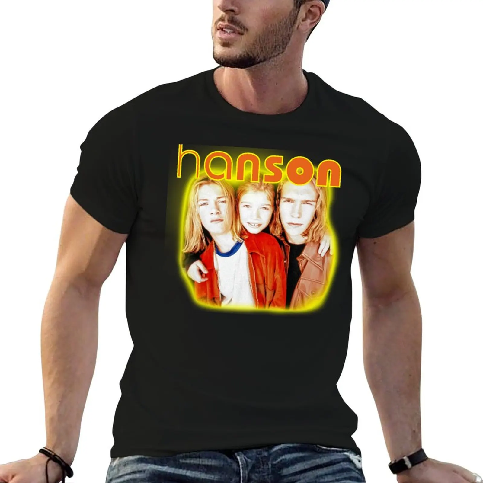 

HANSON T-Shirt anime tshirt printed t shirts for man T-Shirt