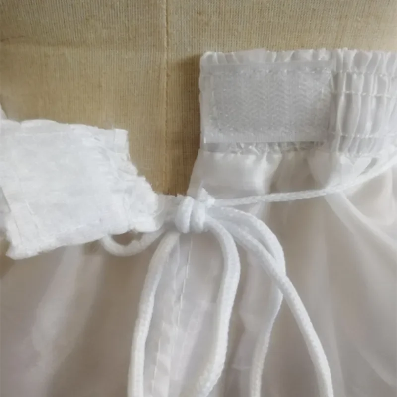 Jupon Blanc à 2 Cerceaux pour Fille, Crinoline, Sous-Jupe, Fleur, Robe de Bal, Bouffante