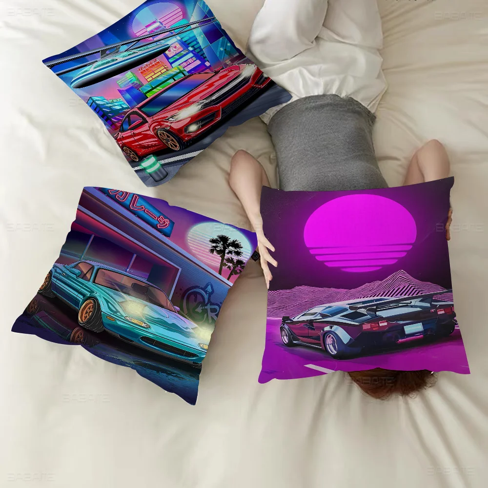 

Tokyo Street Racing Maple Design Cushion Cover Happy Autumn Harvest Decor Holiday Decorati Pillow Cover