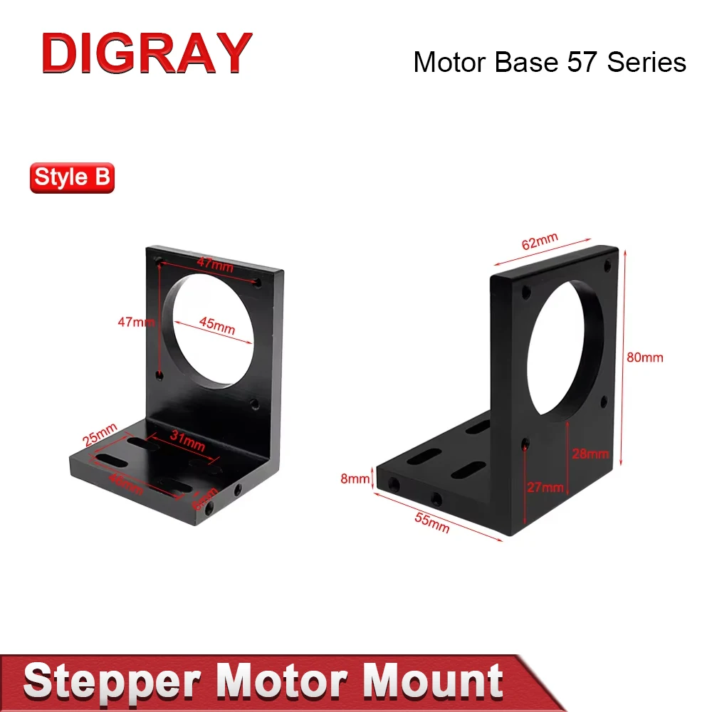 DIGRAY  Motor Base 57 Series Motor Aluminum Mounting Base Fastener Mounting Bracket Motor Fixing Base