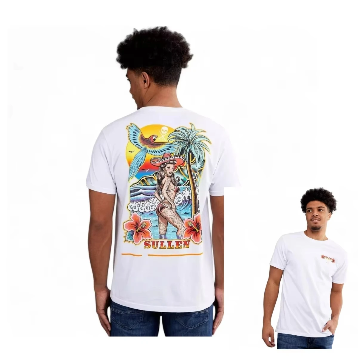 2026 new Sullen Art Tattoo Art Trendy Clothing Casual T-Shirt Men's and Women's Luxury Brand Top