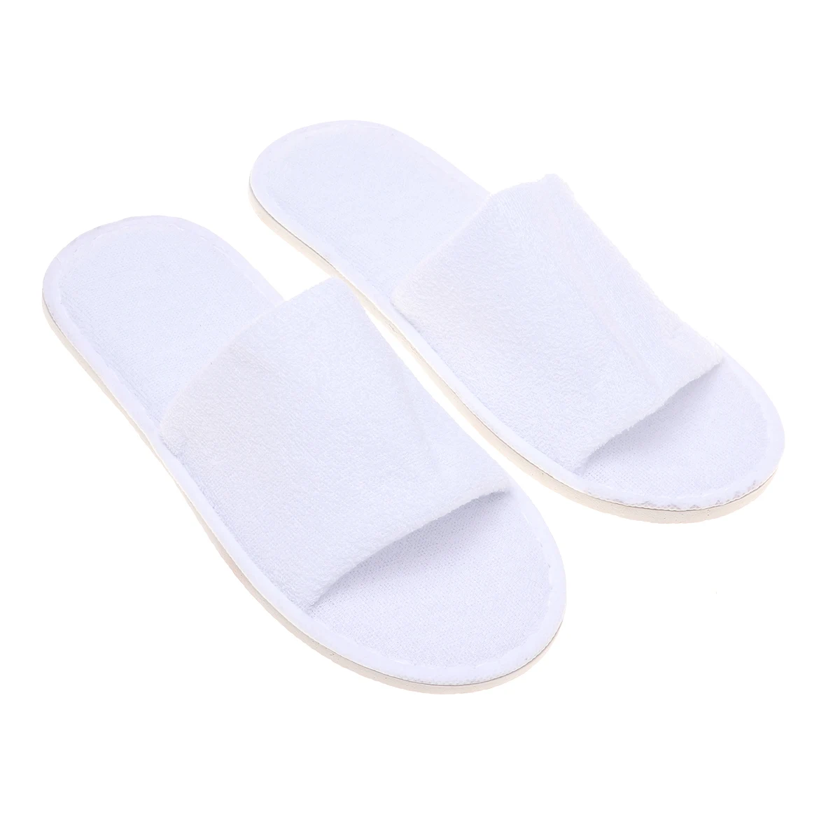

Half Bag Slippers Soft Cozy Extra Wide Feet Disposable Hotel Travel Spa Home Lightweight Open Toe Sauna Shower Shoes Guest