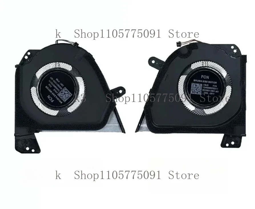 New  Laptop CPU GPU Cooling Fan For Asus ROG Zephyrus M16 GU603HE GU603HM GU603Z GA503QM/QR/QE/QC/QS DC12V Fan