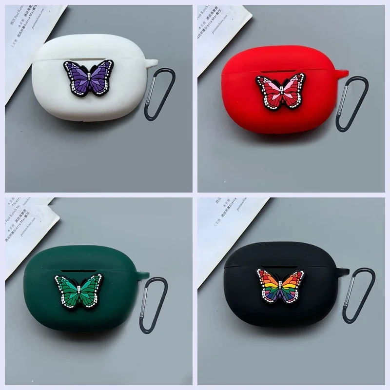 Funda de silicona para auriculares JBL TUNE FLEX, cubierta de silicona con dibujos animados para auriculares Bluetooth