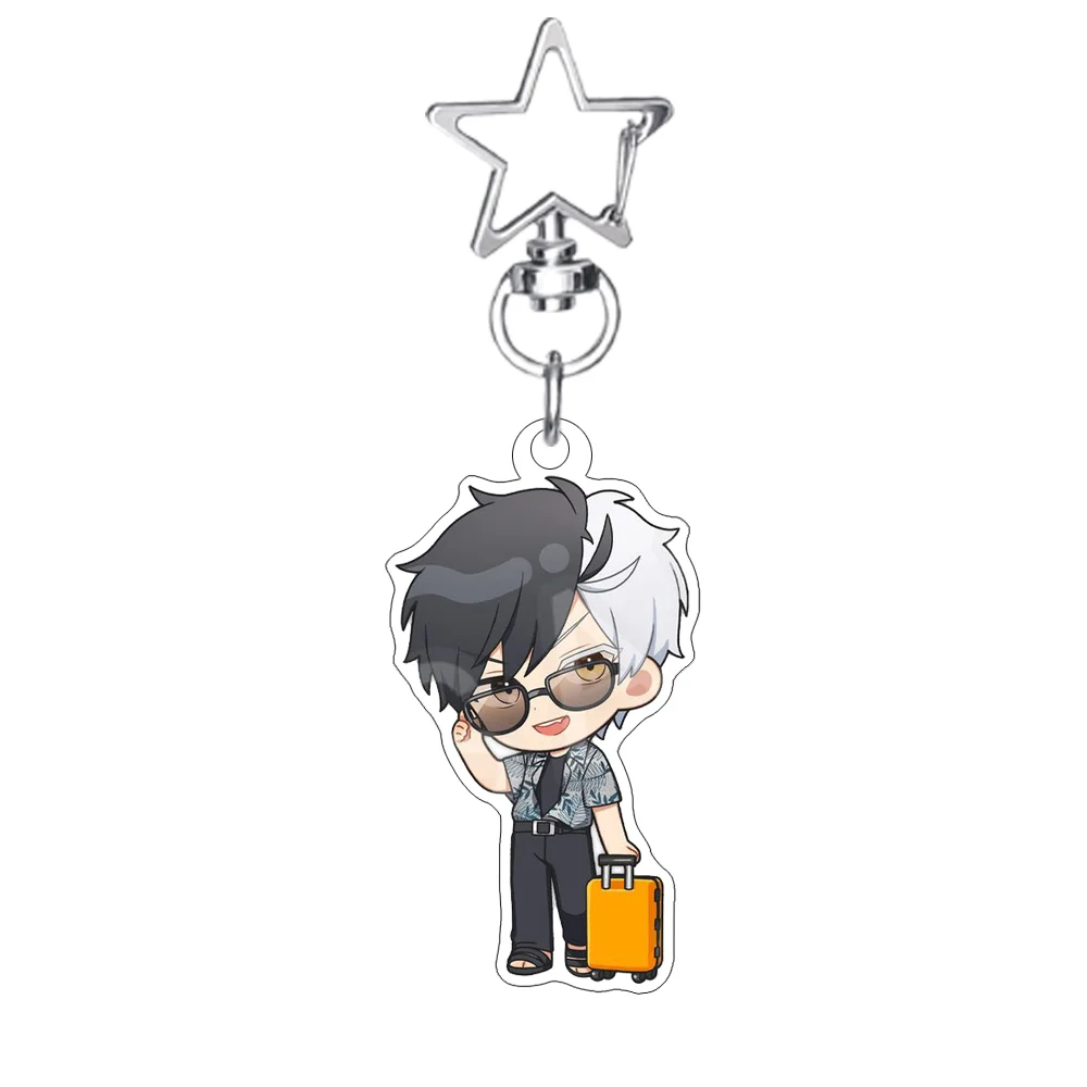 Anime WIND BREAKER Sakura Ren Suo Hajime Travel Suitcase 6CM Kawaii Keychain Cute Keyring Backpack Charm Fans Collection Gift