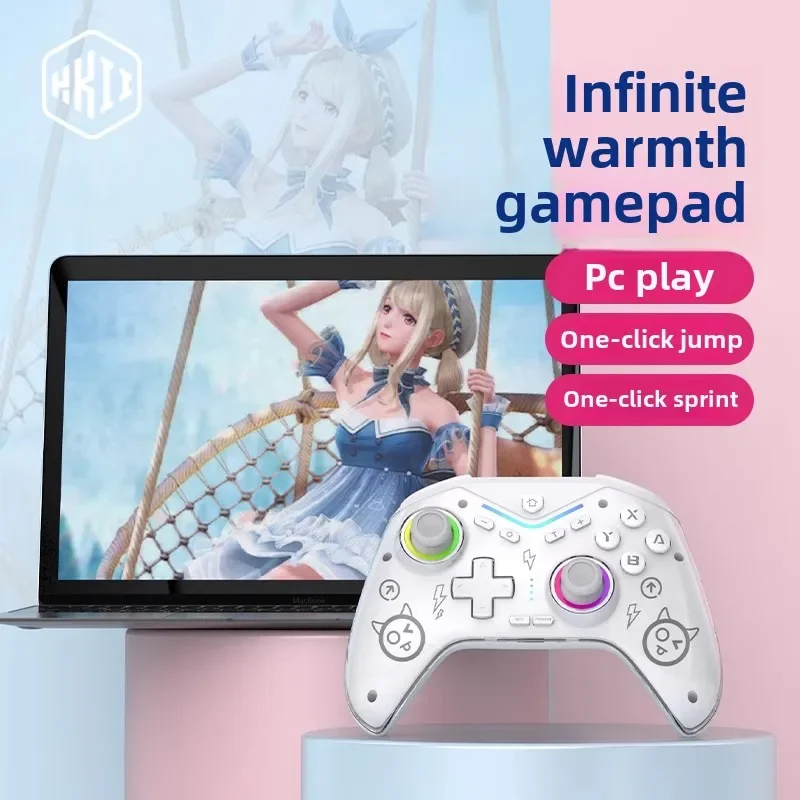 Alça do computador cm619 jogo sem fio bluetooth interruptor iphone android pc versão steam hall rocker gatilho