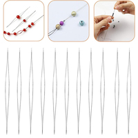 5Pcs/Lot Big Eye Beading Needles Stainless Steel Collapsible Embroidery Sewing Needles for Jewelry Making