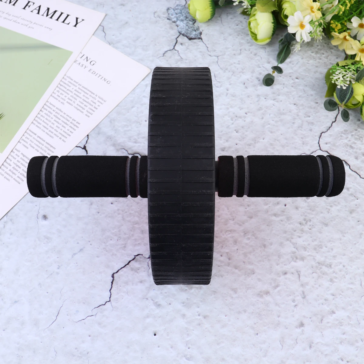 

1pc Ab Roller Durable Lightweight Fitness Equipment Abdominal Exercise Device For Home Workout Tool Chest Shoulder Back Arms