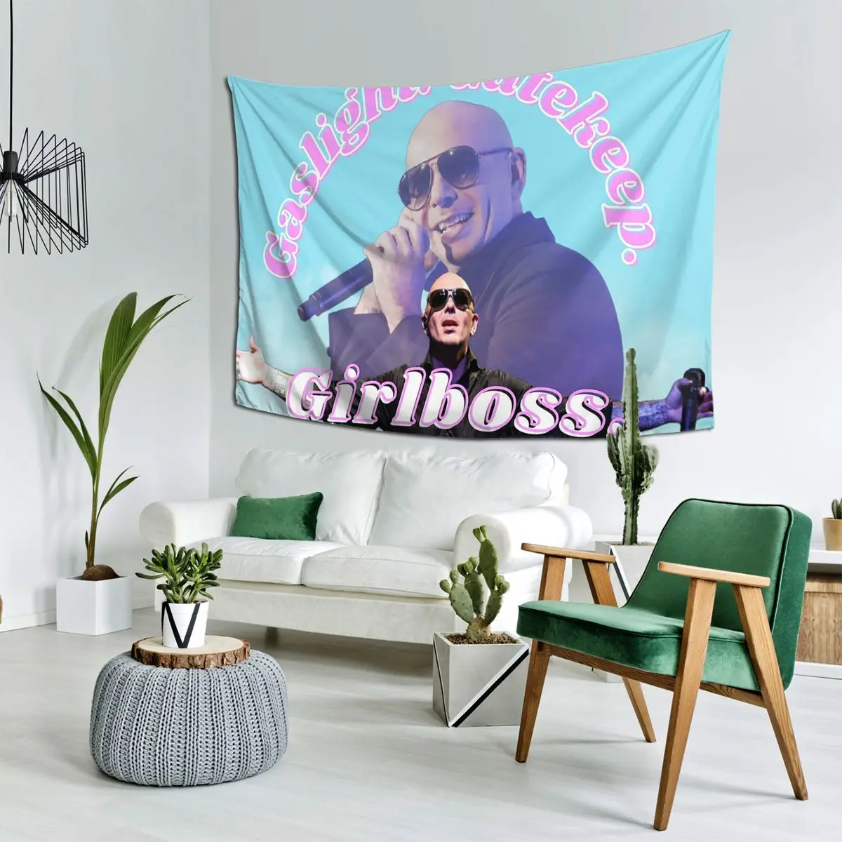 

Гобелен «Мистер по всему миру» Girlboss, настенный гобелен, эстетическое украшение для дома, гобелены для комнаты в общежитии