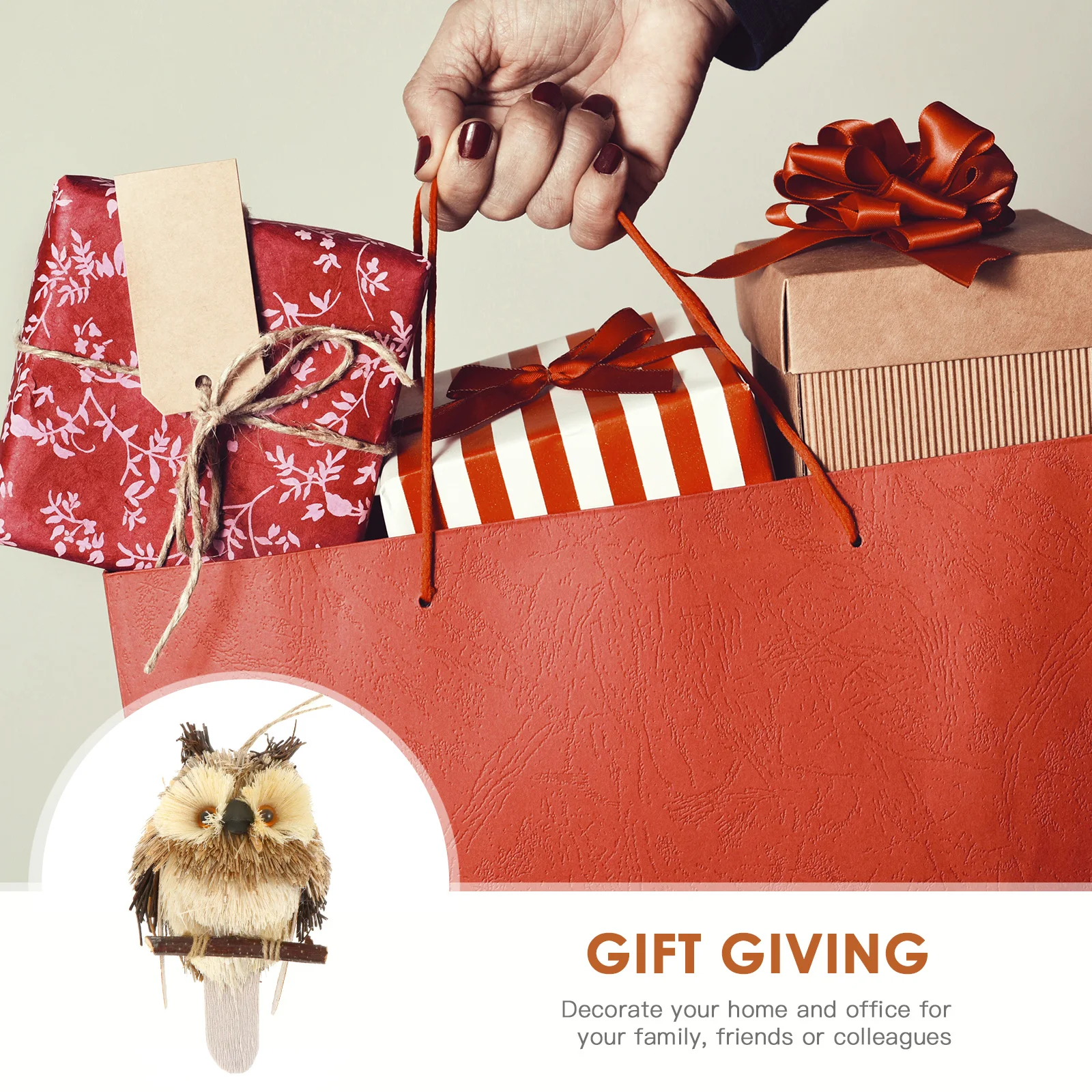 

1Pcs Lovely Knitting Owl Ornament Home Decor Christmas Decoration DIY Craft Exquisite Workmanship Long Service Life